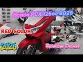 Honda PCX 125cc 2026 Red and White Colors Review