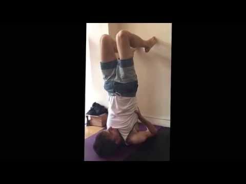 Asana Kitchen: Shoulderstand Wall Variation with David Garrigues