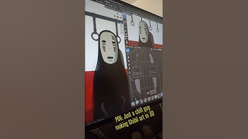 Ghibli art in Blender3D: Texture Painting + Toon shaders #blender3d #spiritedaway #3dart