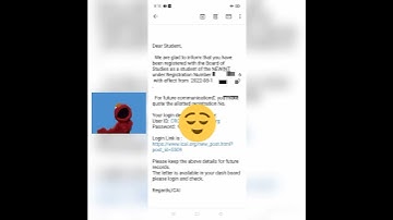 Finally!😀 Registered for CA Intermediate.| Mail from ICAI |