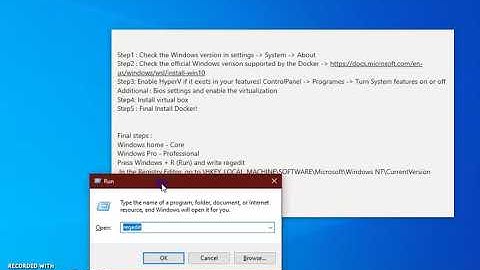 Docker Installation Failed Error on Windows10 Home
