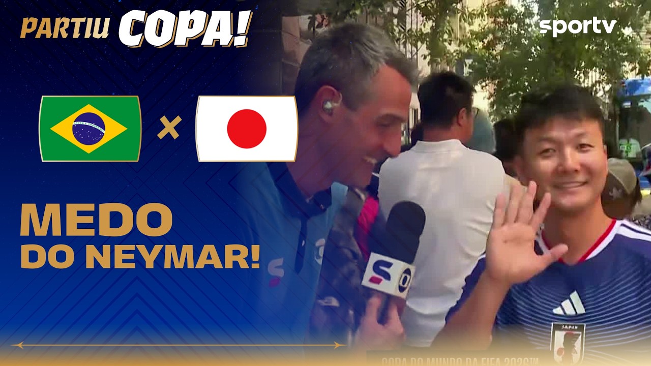 TORCEDOR JAPONÊS COM MEDO DO NEYMAR? | Partiu Copa | Copa do Mundo 2026 | sportv