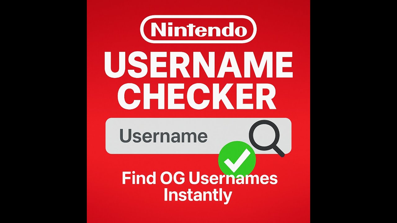 Nintendo Account Register Username Checker Tool | Verify Nintendo Account Status Easily