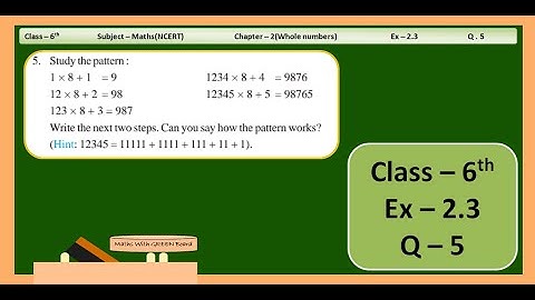 class 6 maths ch 2 ex 2.3 q 5 || chapter 2 whole numbers class 6 exercise 2.3