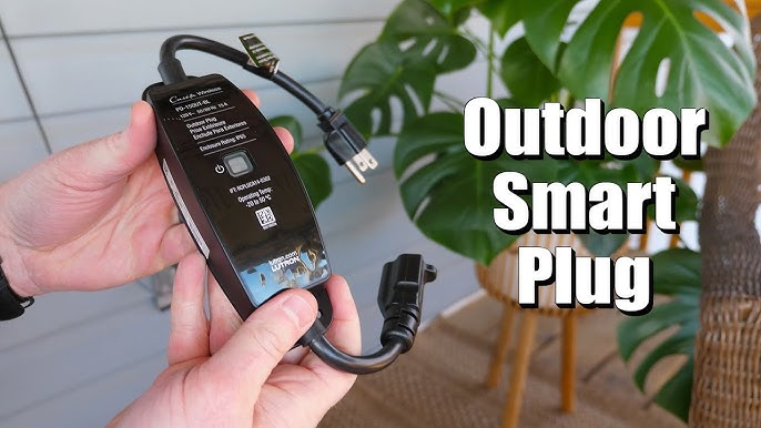 Lutron Caseta 120-Volt 1-Outlet Outdoor Smart Plug in the Smart