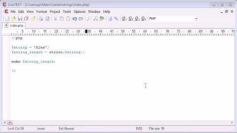 Beginner PHP Tutorial 46 String Functions  String Length