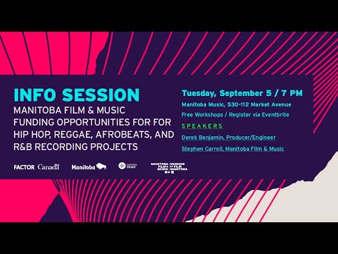 Manitoba Film and Music Funding Opportunities for Recording Projects