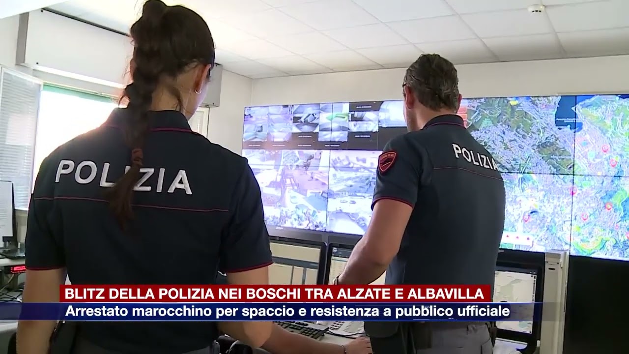Etg - Blitz della polizia nei boschi tra Alzate Brianza e Albavilla. Arrestato un marocchino