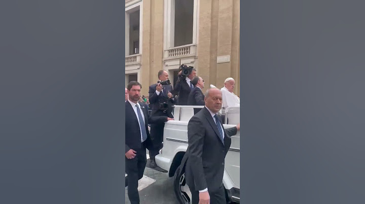 Pope Francis' last public appearance before his death