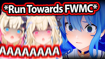 Suisei Appeared Out of Nowhere and gave FUWAMOCO a Heart Attack 【Hololive EN】