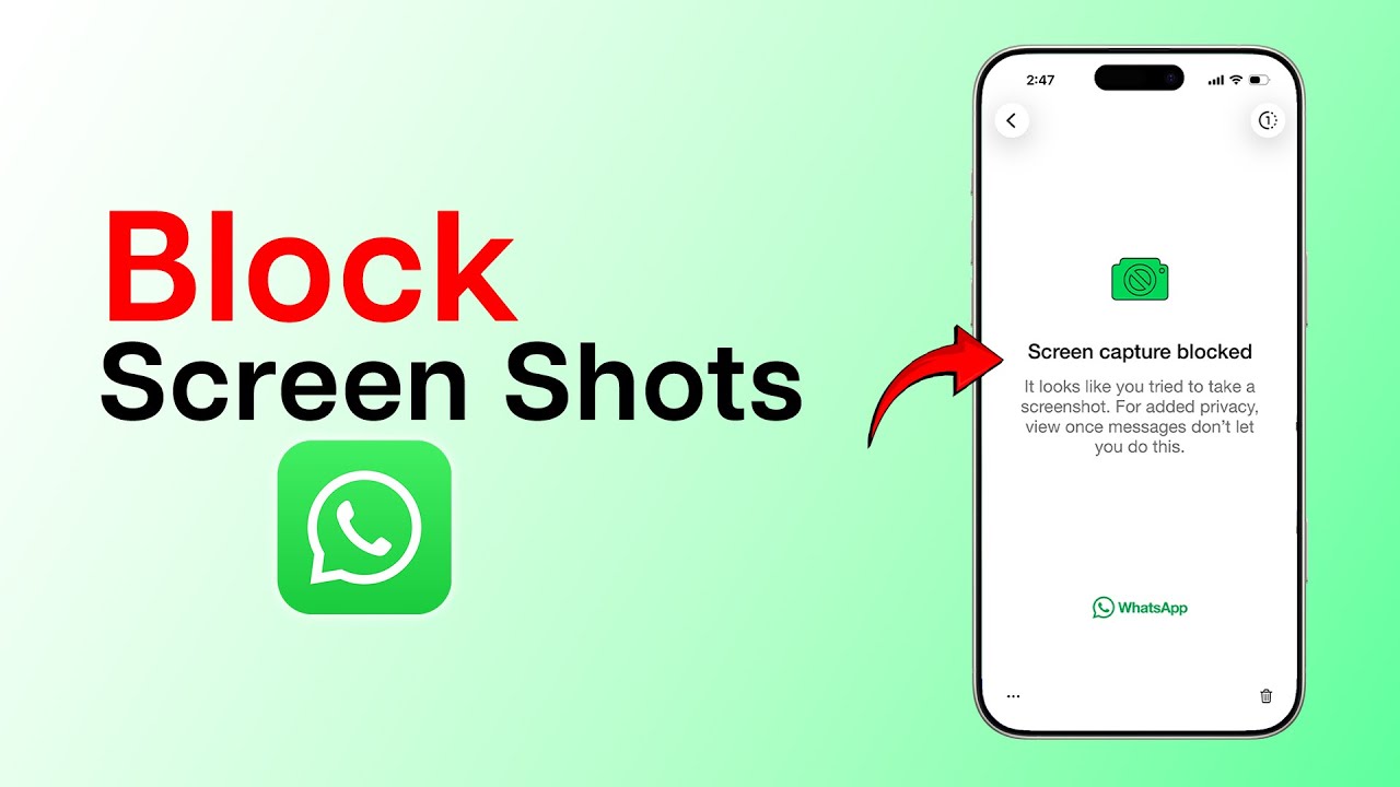 How to Block Screenshots on WhatsApp? - YouTube