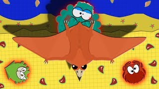 NEW DINOSAUR FLIES ANIMALS OUT OF OCEAN! | PTERODACTYL FISHING AND TROLLING | Mope.io desert update