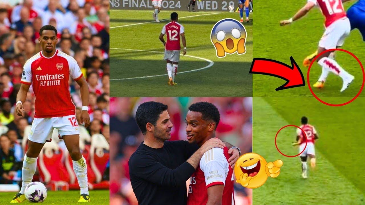 🚨Jurrien Timber PLAYED AGAINST EVERTON & TACKLED WITHOUT HIS BOOT ON! ARSENAL NEWS