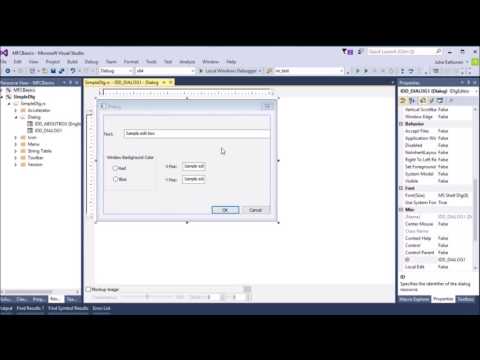 VC++ / C++ MFC tutorial 1: Creating a Dialog box for user input