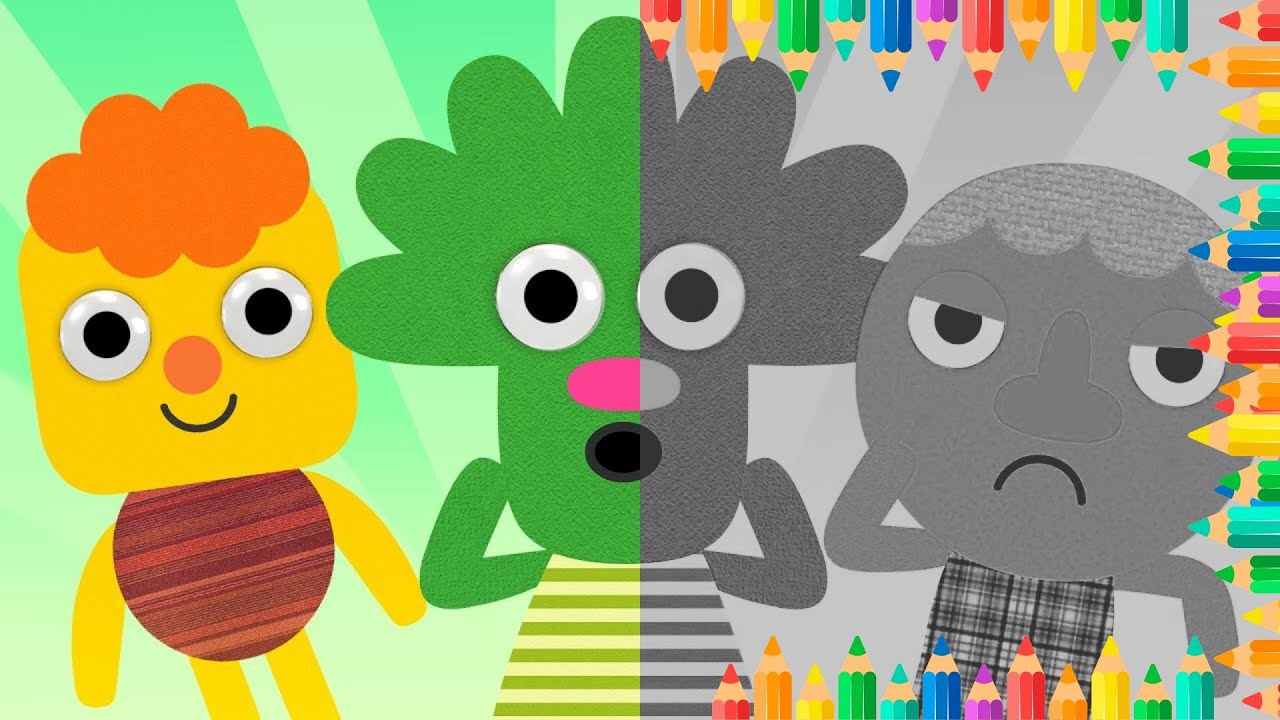 This Is A Happy Face | Let's Draw and Color With Noodle & Pals  | Songs For Children