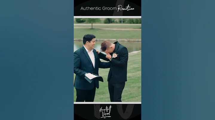 #Groom can't hold back tears when seeing #Bride walk down the aisle #shorts