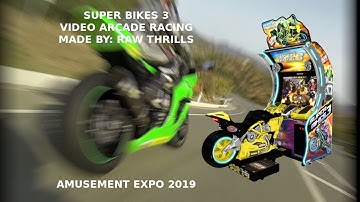 Super Bikes 3 video arcade game by Raw Thrills (Amusement Expo 2019)