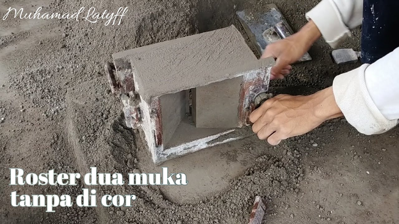 Cara bikin roster tumbuk dua muka tanpa di cor