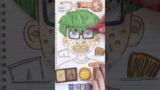 훈남만들기 대작전! Make up change!🕺 #paperdiy #asmr #drawing #종이놀이