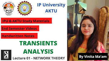 IP University | AKTU | Control Systems | Lecture 01 | TRANSIENT ANALYSIS | EE/ECE