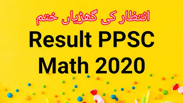 Result of PPSC Math 2020 | Females only | Ghulam Mustafa