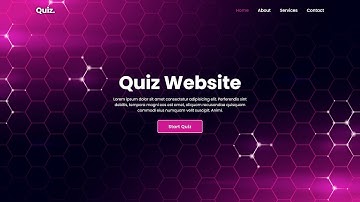 How To Make Quiz Website Using HTML CSS And Javascript