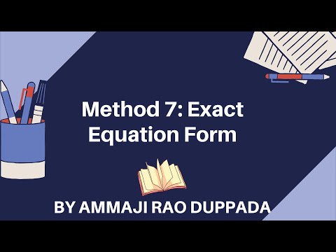 Method7: Exact Differential