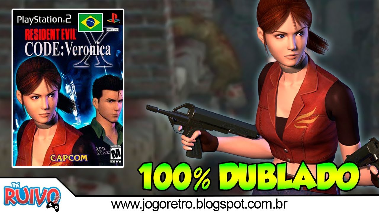 Resident Evil Code Veronica X (PS2) DUBLADO em Português do Brasil 