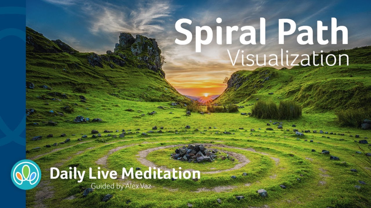 #247 Spiral Path Visualization Meditation | Center Your Mind | Guided ...