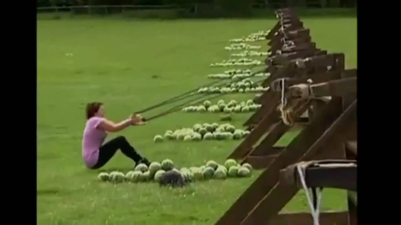 Hit in the face with a watermelon YouTube