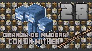 [*Insertar nombre*] #28 GRANJA DE MADERA CON WITHER!✨