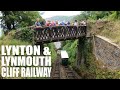 Lynton  lynmouth cliff railway  going down  4k virtual tour  august 2020