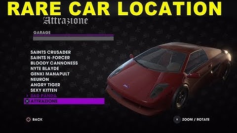 Saints Row The Third Remastered SECRET RARE Car Attrazione Location & Customization