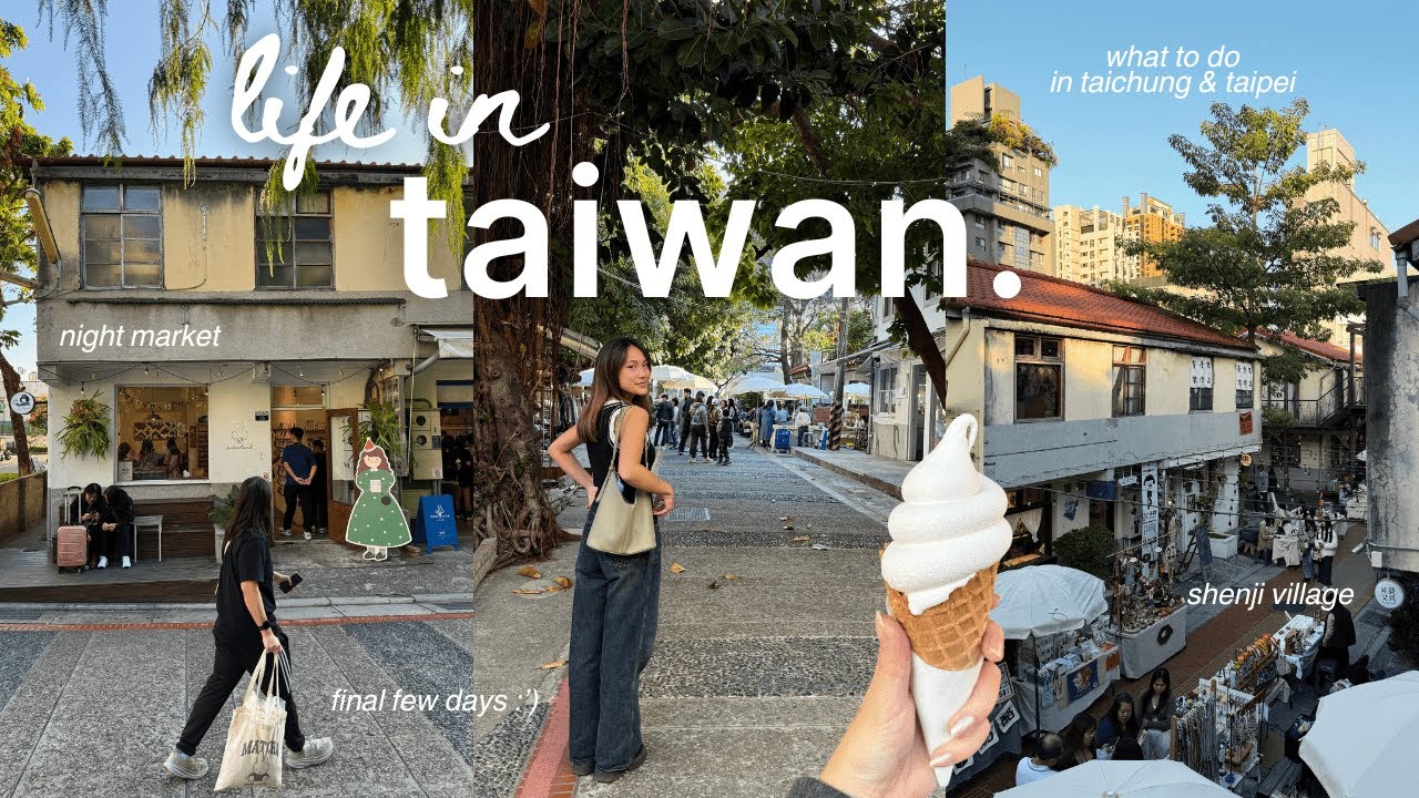 taiwan vlog 🇹🇼 | how to spend a day in taichung, second market, fengjia night market 😋