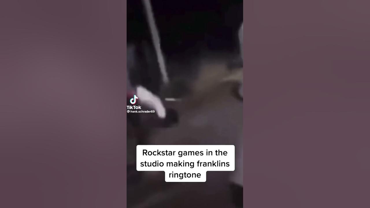 Rockstar in The Studio Making Franklins Ringtone 💀