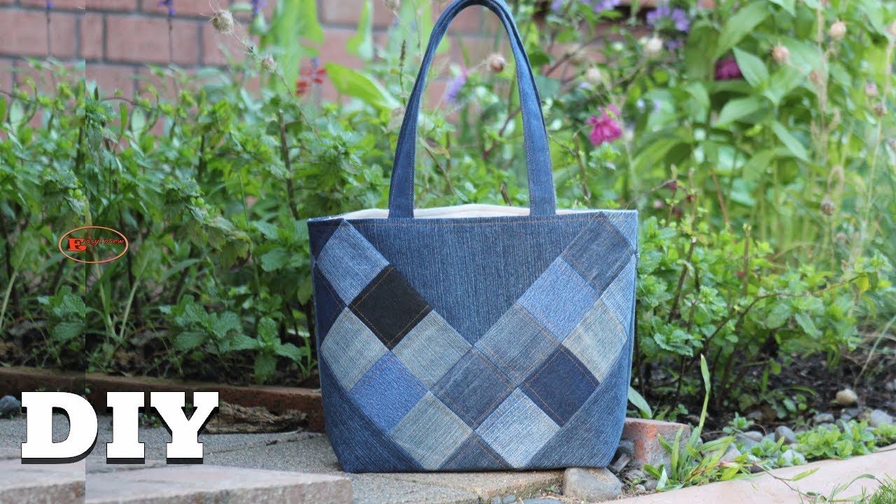 Denim bag, completely upcycled! : r/sewing