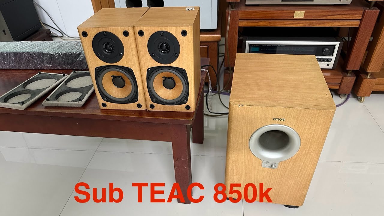 TEAC subwoofer for sale at 850k VND. TEAC LSR-100 speakers at a