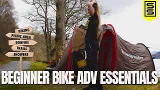 Beginner adventure motorcycle camping gear