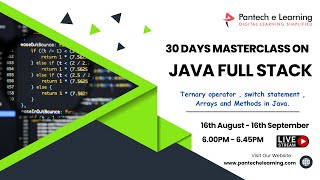 Day - 5 Ternary operator , switch statement , Arrays and Methods in Java.