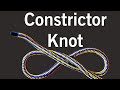 How to tie constrictor knot  three ways to tie constrictor knot  mhk satisfying diy knots