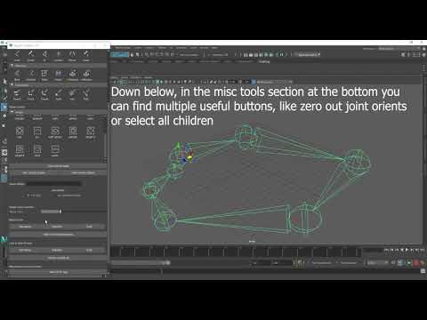 Rigger's Toolbox maya script Demo video