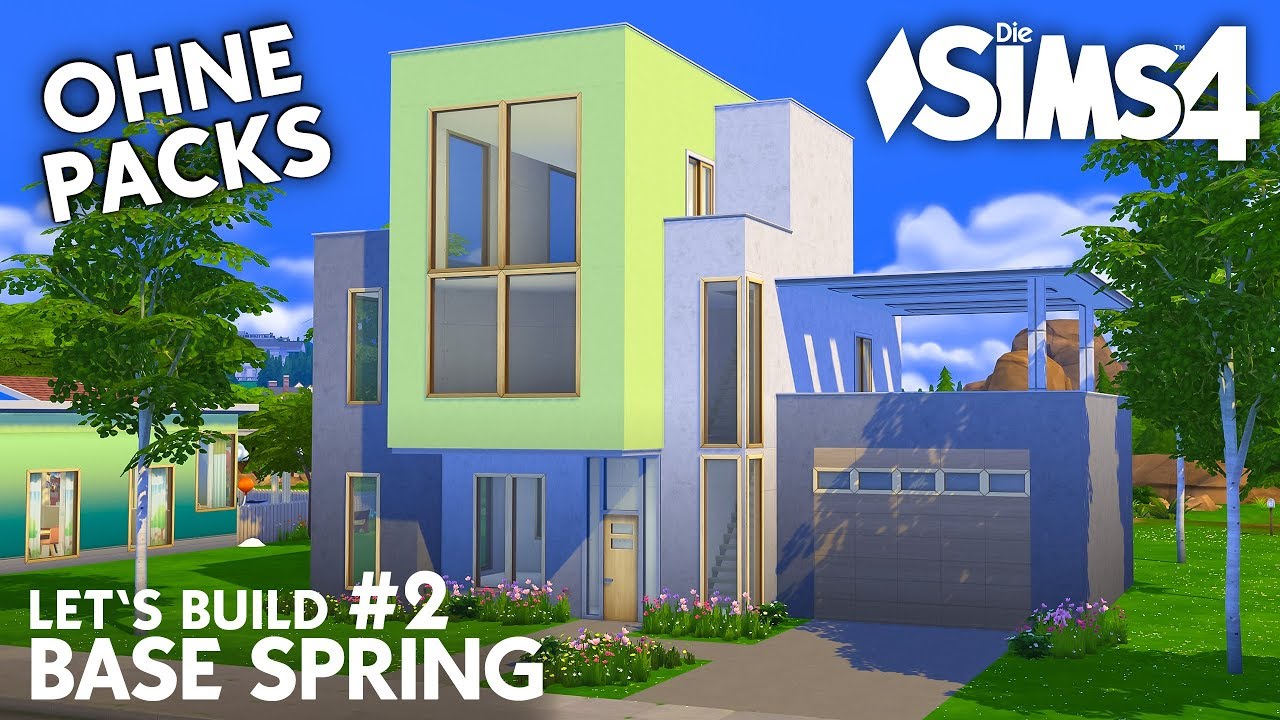 Die Sims 4 Haus Bauen Ohne Packs Base Spring 2 Grundriss