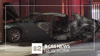 Two killed in fiery crash on Long Island