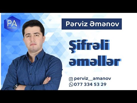 Dərs 2: Şifrəli əməllər