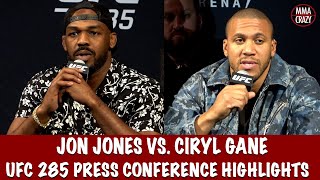 Jon Jones vs. Ciryl Gane Press Conference Highlights UFC 285