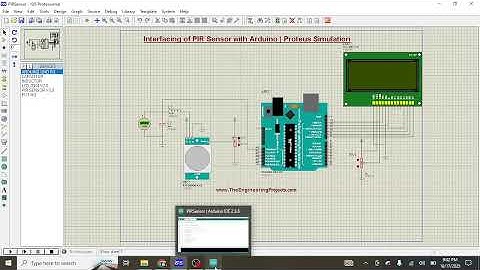 Interfacing of PIR Sensor with Arduino | Proteus Simulation