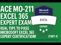 ACE MO-211 Excel Expert Exam 2025: Real Q&A to Pass Excel 365 Expert Certification (PART 4)