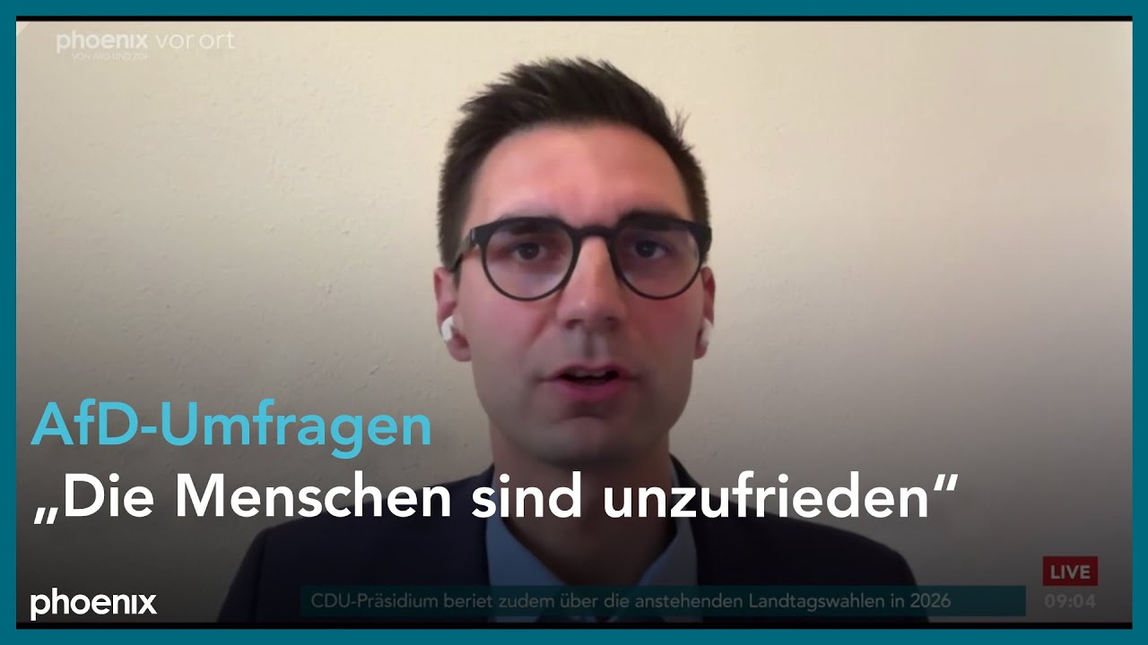 phoenix tagesgespräch mit Sepp Müller u.a. zur AfD am 20.10.25