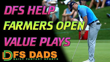 BEST VALUE PLAYS | Farmers Open PGA Tour Event | DFS Lineup Help