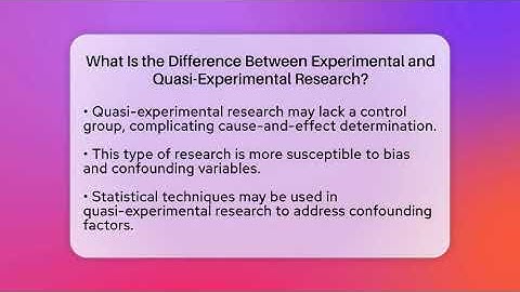 What Is the Difference Between Experimental and Quasi-Experimental Research? - Strange Science HQ